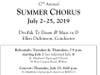 Chorus practices at St. Matthews Episcopal Church, New Canaan Rd, Wilton