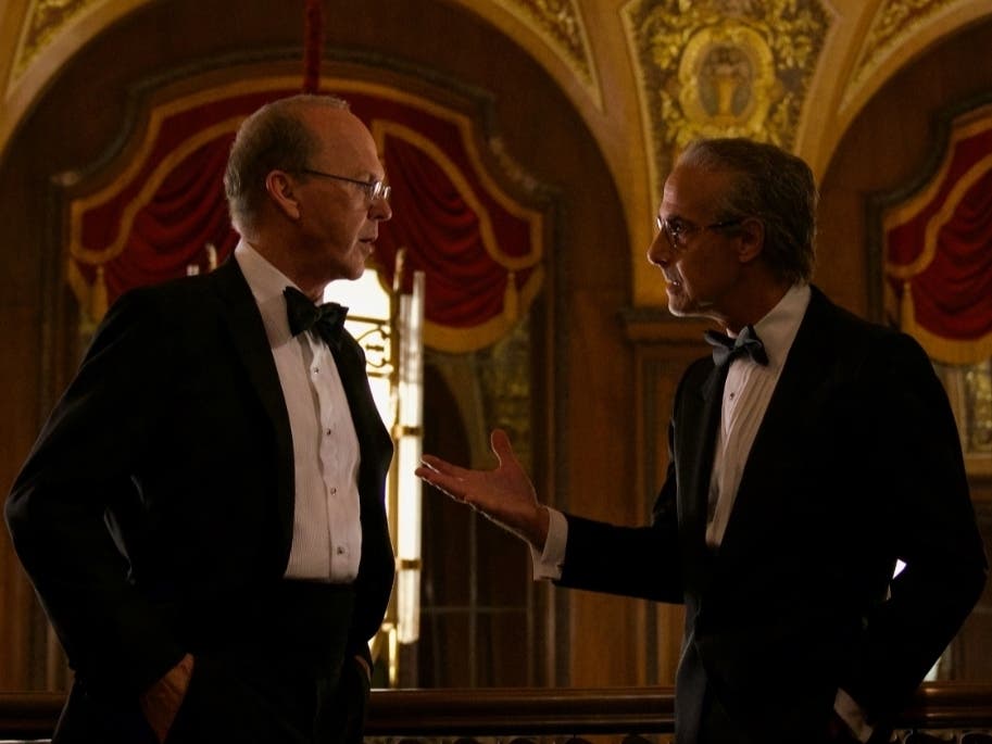 Michael Keaton (left) and Stanley Tucci in "Worth."