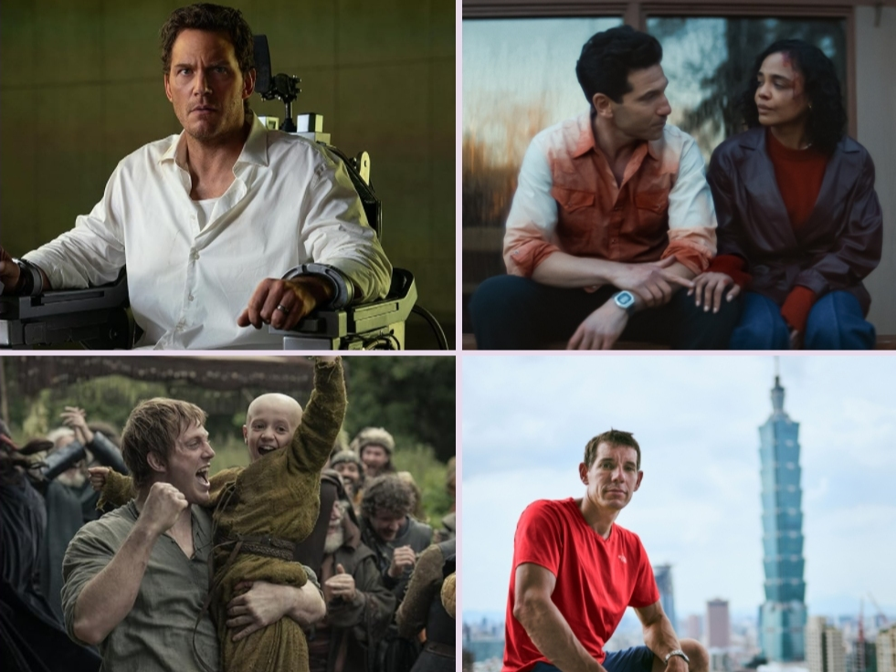 Clockwise from top left: "Mercy," "His & Hers," "Skyscraper Live" and "A Knight of the Seven Kingdoms"