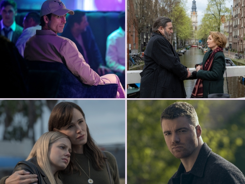 Clockwise from top left: "How to Make a Killing," "Midwinter Break," "The Night Agent Season 3," "The Last Thing He Told Me."