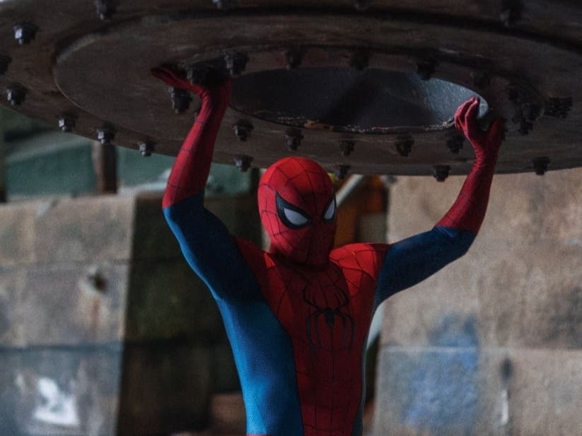Spider-Man (Tom Holland) in "Spider-Man: Brand New Day."