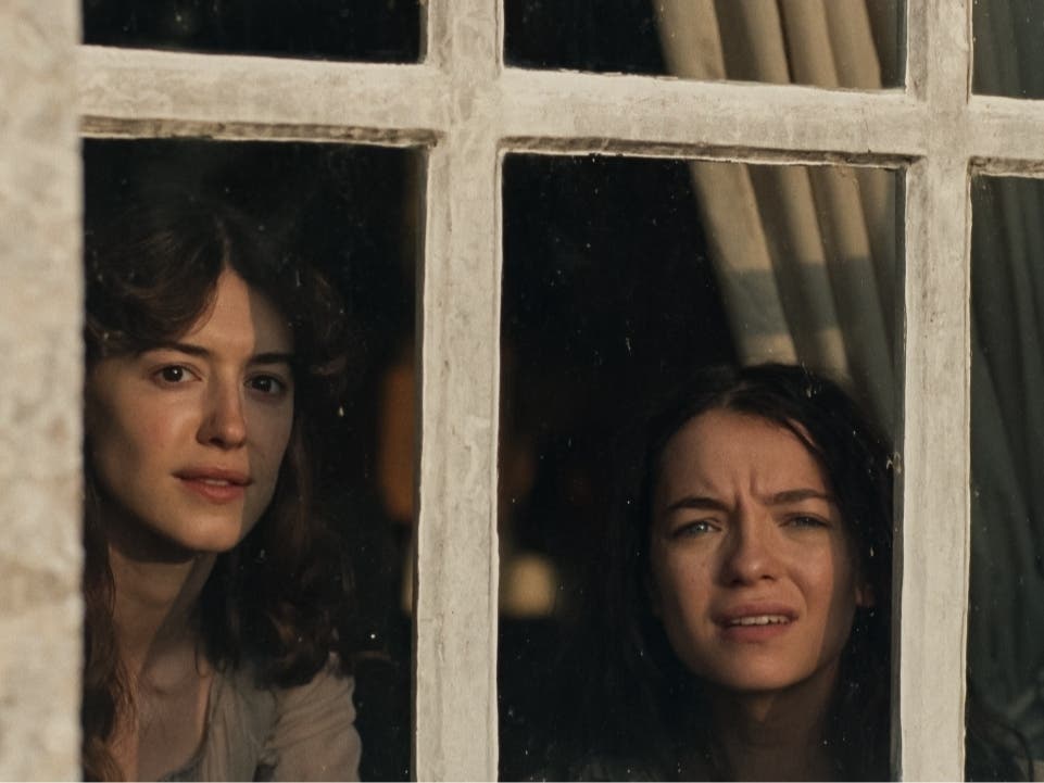 Daisy Edgar-Jones stars as Elinor Dashwood and Esmé Creed-Miles as Marianne Dashwood in "Sense and Sensibility."