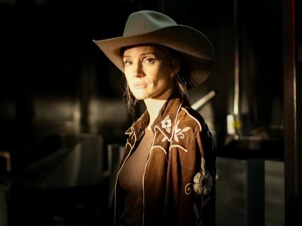 Jessica Chastain as Misty Jones in Heartland.