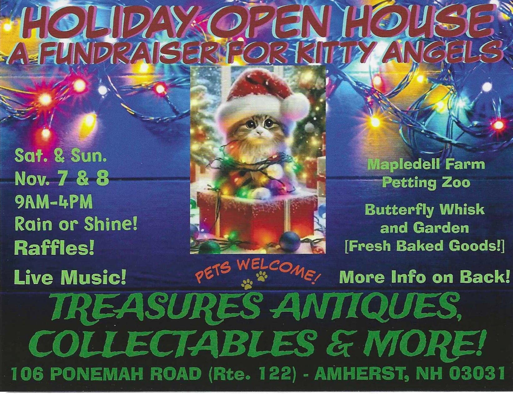 Holiday Open House and Fundriaser for Kitty Angels, Inc.