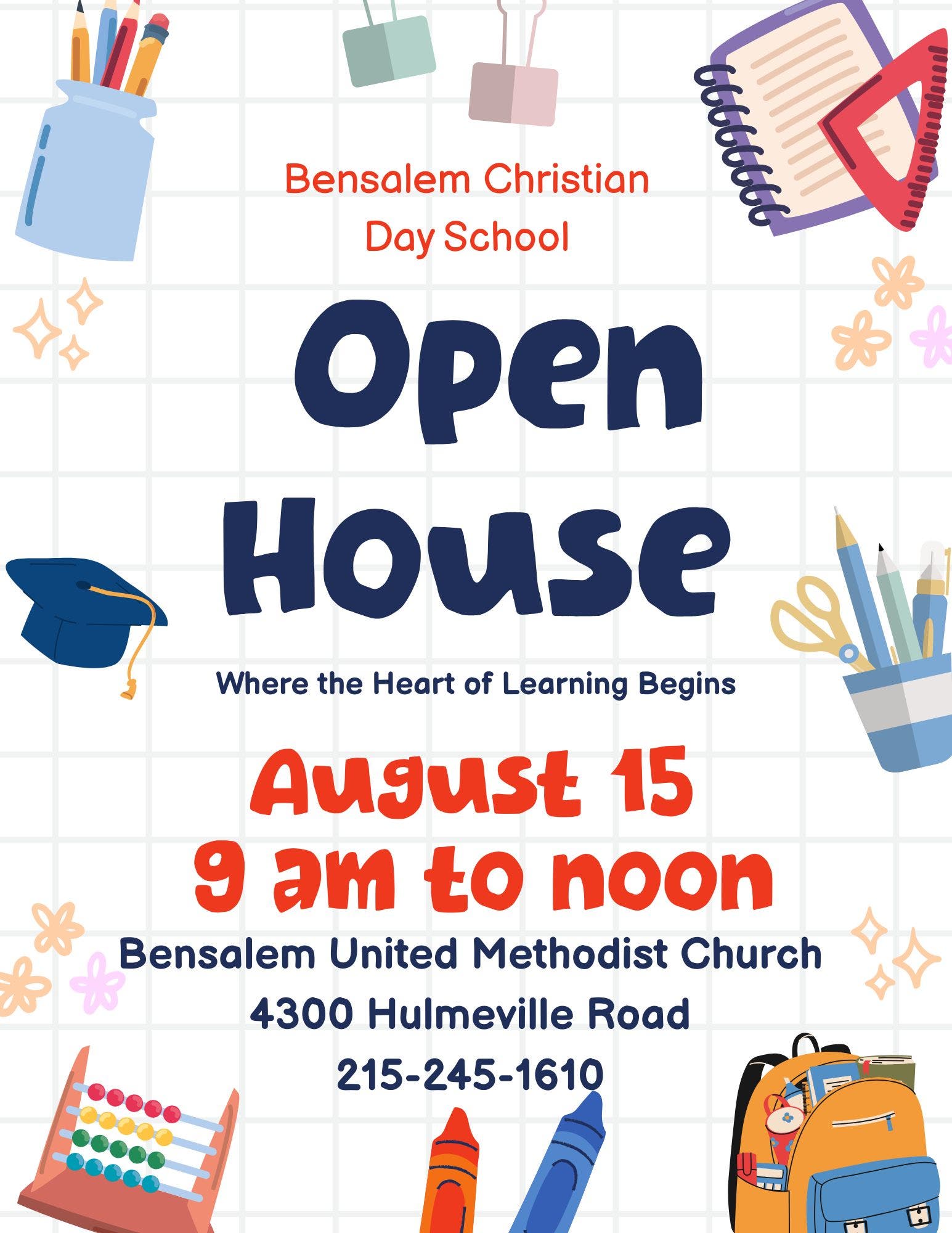 Bensalem Christian Day School Open House