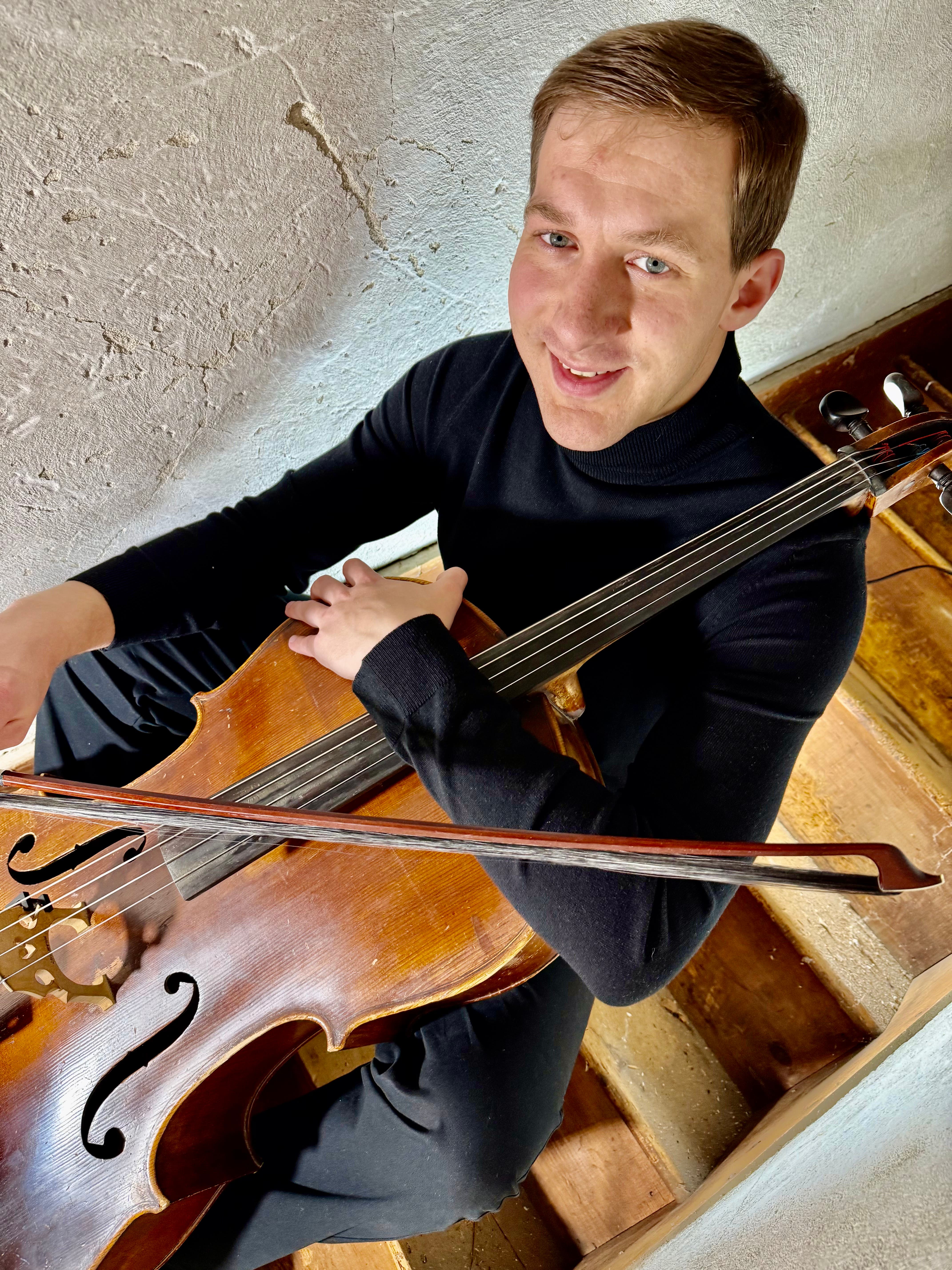 Cellist Alex Prizgintas performs America: Songs of patriotism, praise, and protest