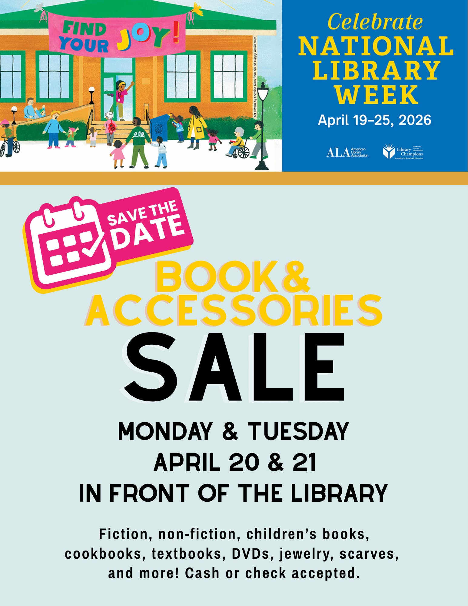 Library Book & Accessories Sale