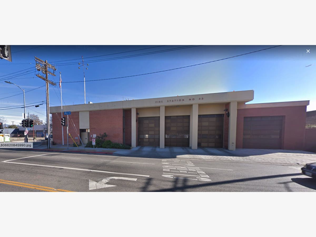Los Angeles fire fighters found a three-year-old boy wandering through busy South Main Street near Station 33.