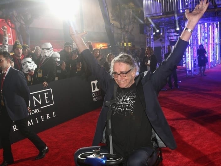 Peter Mayhew, the towering British actor, who spent decades playing Chewbacca in five "Star Wars" films, died Wednesday.