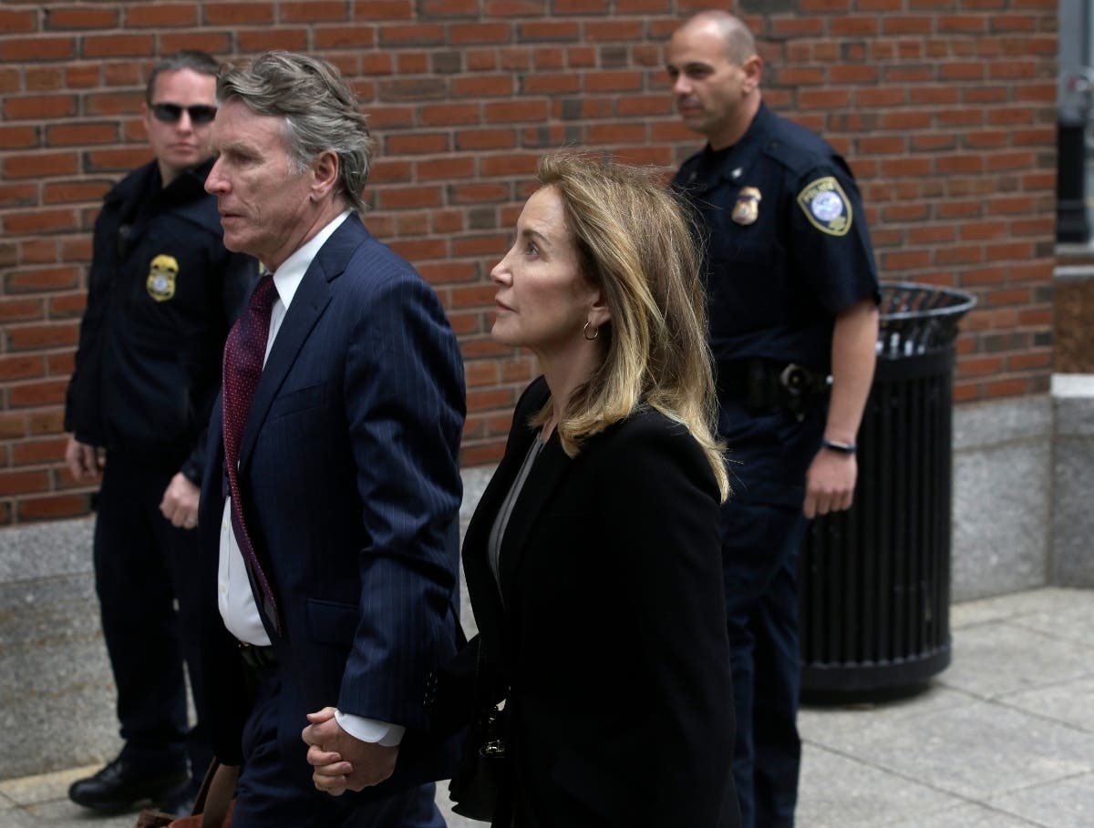 Actress Felicity Huffman showed up for court Monday to plead guilty for her part in the college admissions scandal.