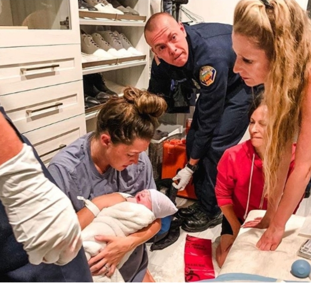 Jade Roper of Bachelor in Paradise gives birth with assistance from Orange County Firefighters and paramedics.