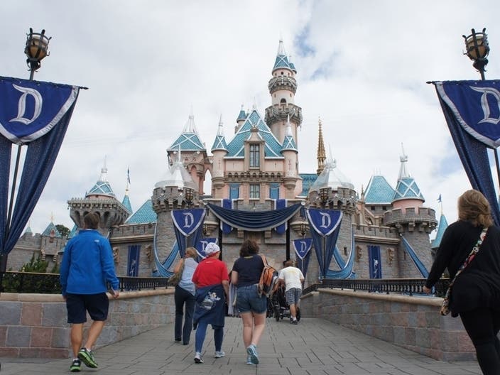 Disneyland's Adventureland was shut down Thursday evening in the wake of a small fire that broke out in a backstage area.