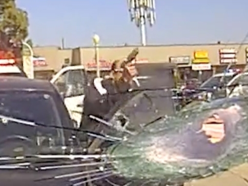 The shootout started when a former cop made an illegal U-Turn, and it ended with him firing on police and dying in the street.