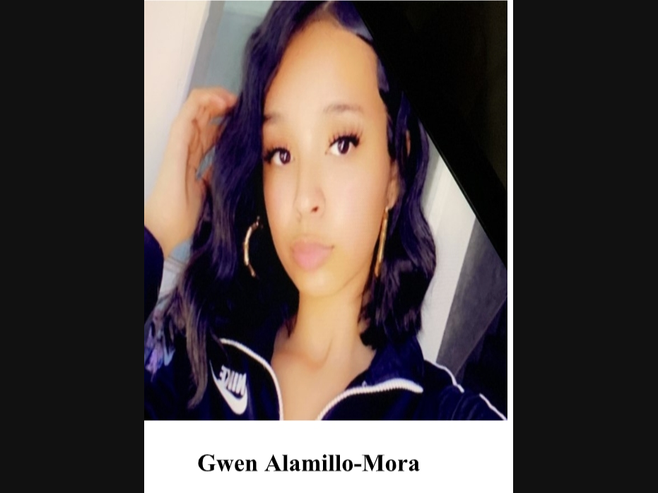 Authorities are asking for help finding Gwen Alamillo-Mora​, a young girl who hasn't been seen since Monday morning.