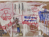 Prosecutors allege this painting is part of a scheme by a Los Angeles auctioneer to pass off counterfeit Jean-Michel Basquiat paintings to buyers, and it nearly worked.