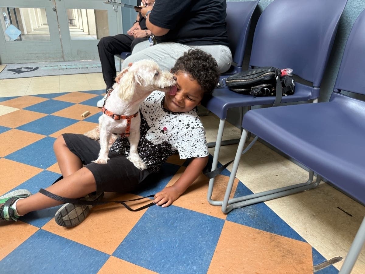 Colby was reunited Wednesday afternoon with Cindy and her son Gregory. 