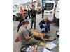 A mountain lion after being tranquilized in a San Francisco neighborhood on Friday, Sept. 18. 