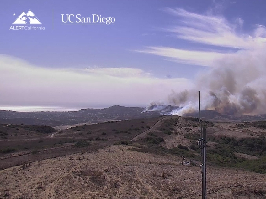 Smoke from the Norte Fire blankets South Orange County Friday afternoon.
