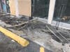 Damage at Valle's on West Jefferson Street.