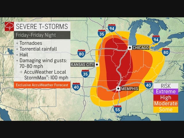 Several Tornadoes Possible As 2 Rounds Of Severe Weather Hit Illinois ...