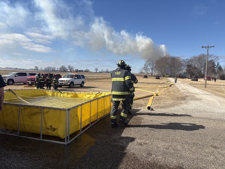 Crews Battle Huge Fire In Rural Minooka, Whether Person Was Entrapped ...