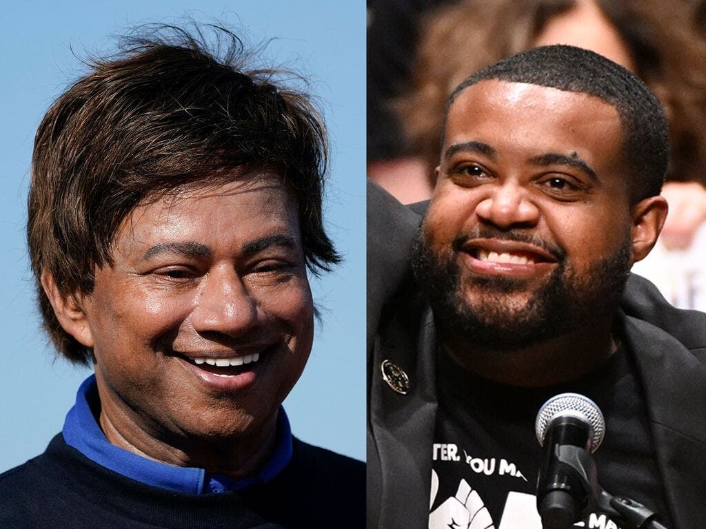 Michigan's 10th Congressional District includes Detroit, Grosse Pointe and multiple downriver communities. Incumbent U.S. Rep. Shri Thanedar (left) faces a challenge in the primary from progressive candidate state Rep. Donavan McKinney.