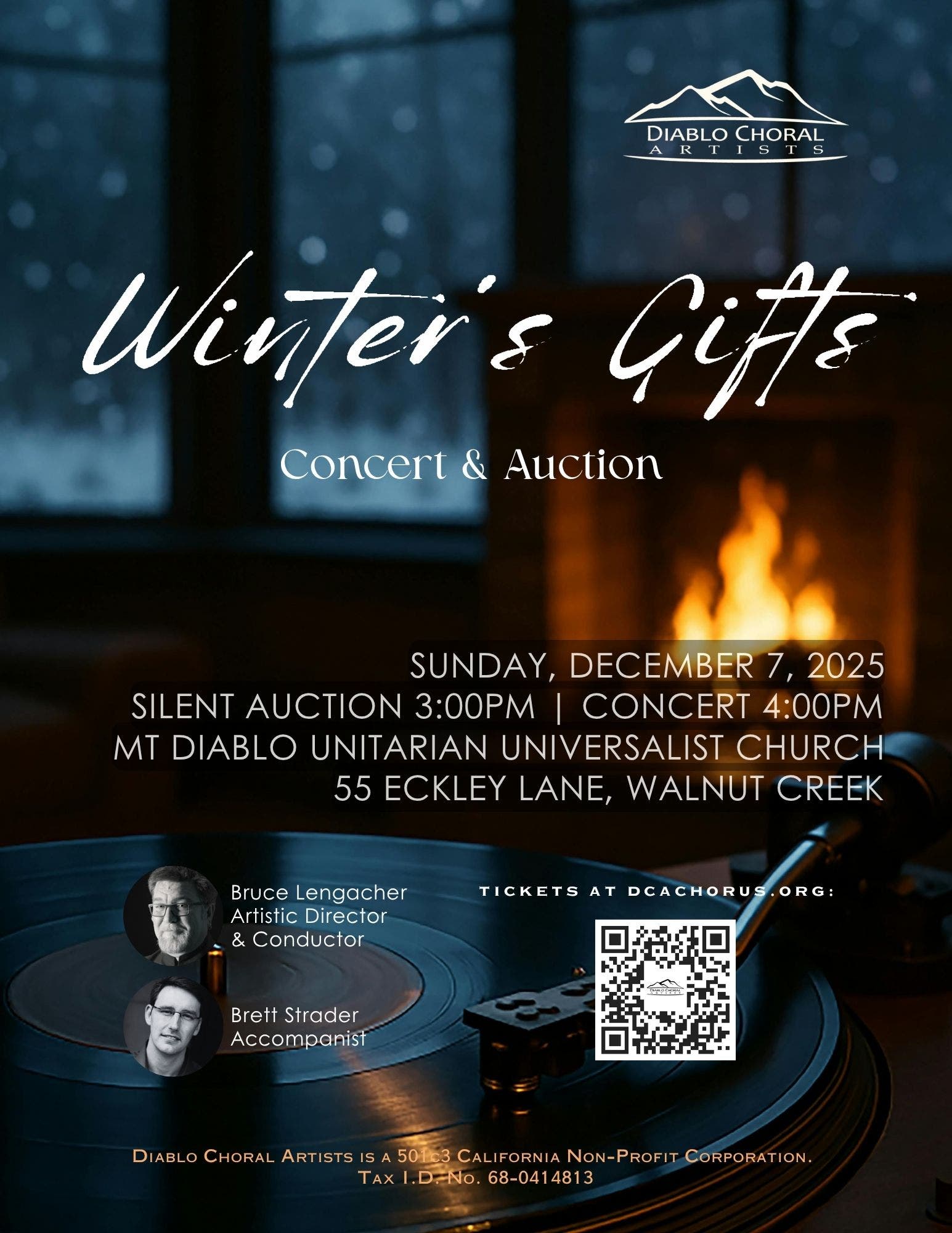 Diablo Choral Artists present Winter's Gifts - A Concert & Auction