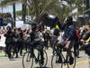 Protests broke out on Ocean Avenue in Santa Monica.