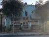 A local black-owned business boarded up along Abbot Kinney. 