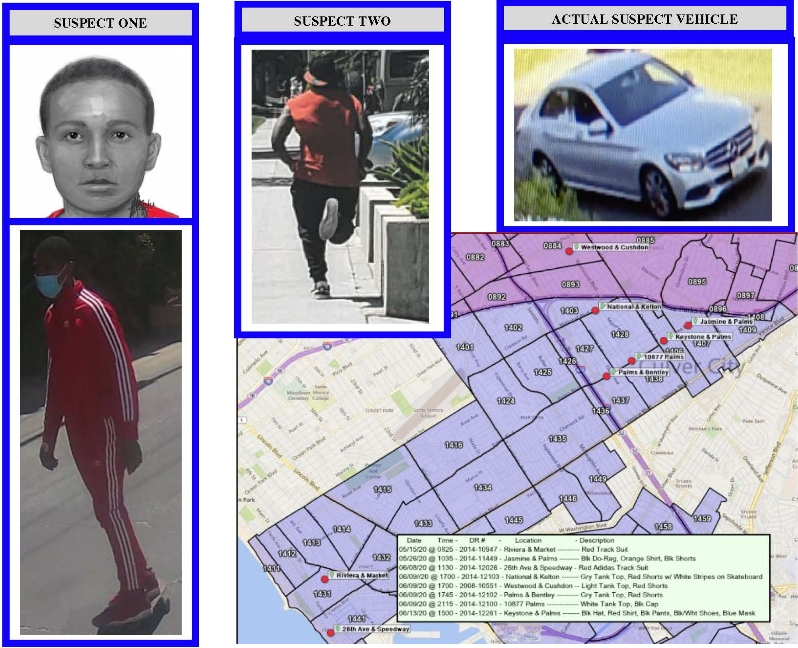 Police are asking the public's help to find two men accused of groping women. 