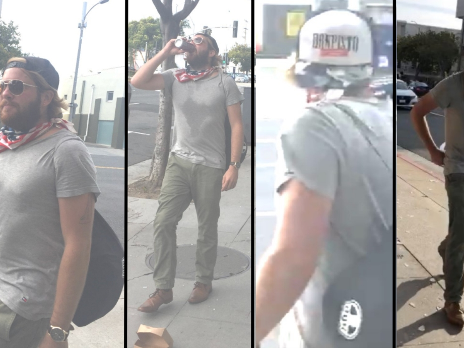 The FBI and Santa Monica Police are asking the public's help to identify this suspect.  