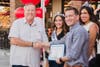 Santee Mayor John Mento with Kyle Steck, Santee Chick-fil-A