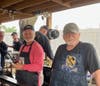 Al Sneath (right) and Tom McMullen will be hard at work to provide beautiful Spare Ribs at this event. 