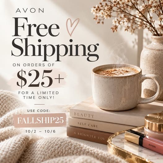 Avon Free Shipping -- Limited Time - Details