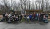 Enrichment and Student Council Students do a cleanup at Lily Park, a playground in Oxford.