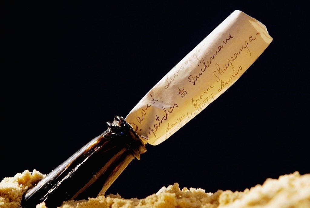 Messages in bottles often enchant, but this one tossed into the Zambesi River in Africa in 1895 was more urgent.