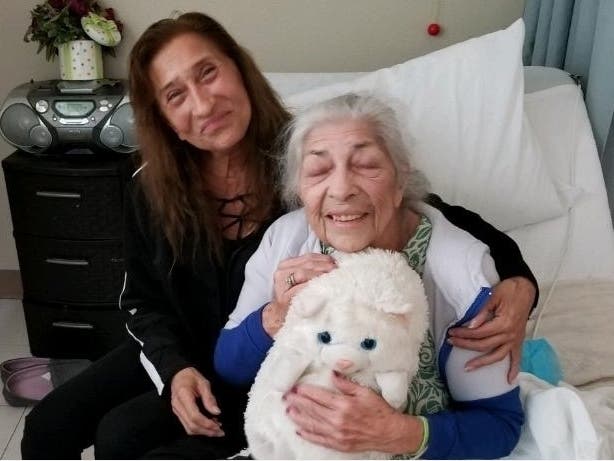 Diane Alcantar, of Phoenix, last saw her mother in August 2019 at a nursing home in Burbank, California. Helen Alcantar, 86, is now hospitalized and doctors are removing her from a life-saving ventilator to see if she can breathe without it.