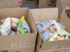 Each food box contained 35-40 pounds of perishable and nonperishable food items