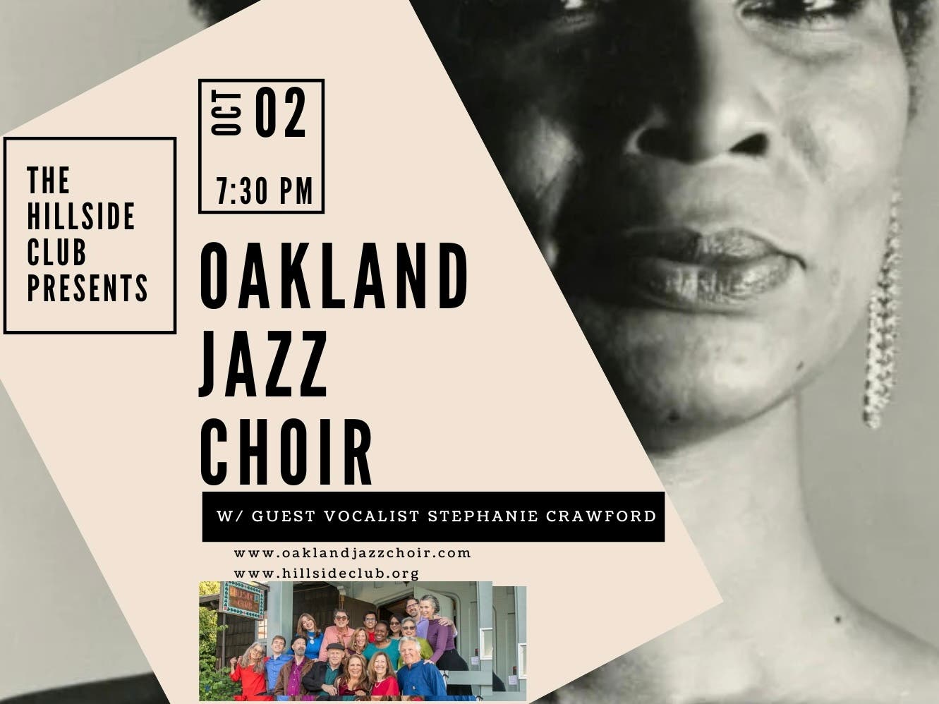 Oakland Jazz Choir live at the Hillside Club w/guest Stephanie Crawford