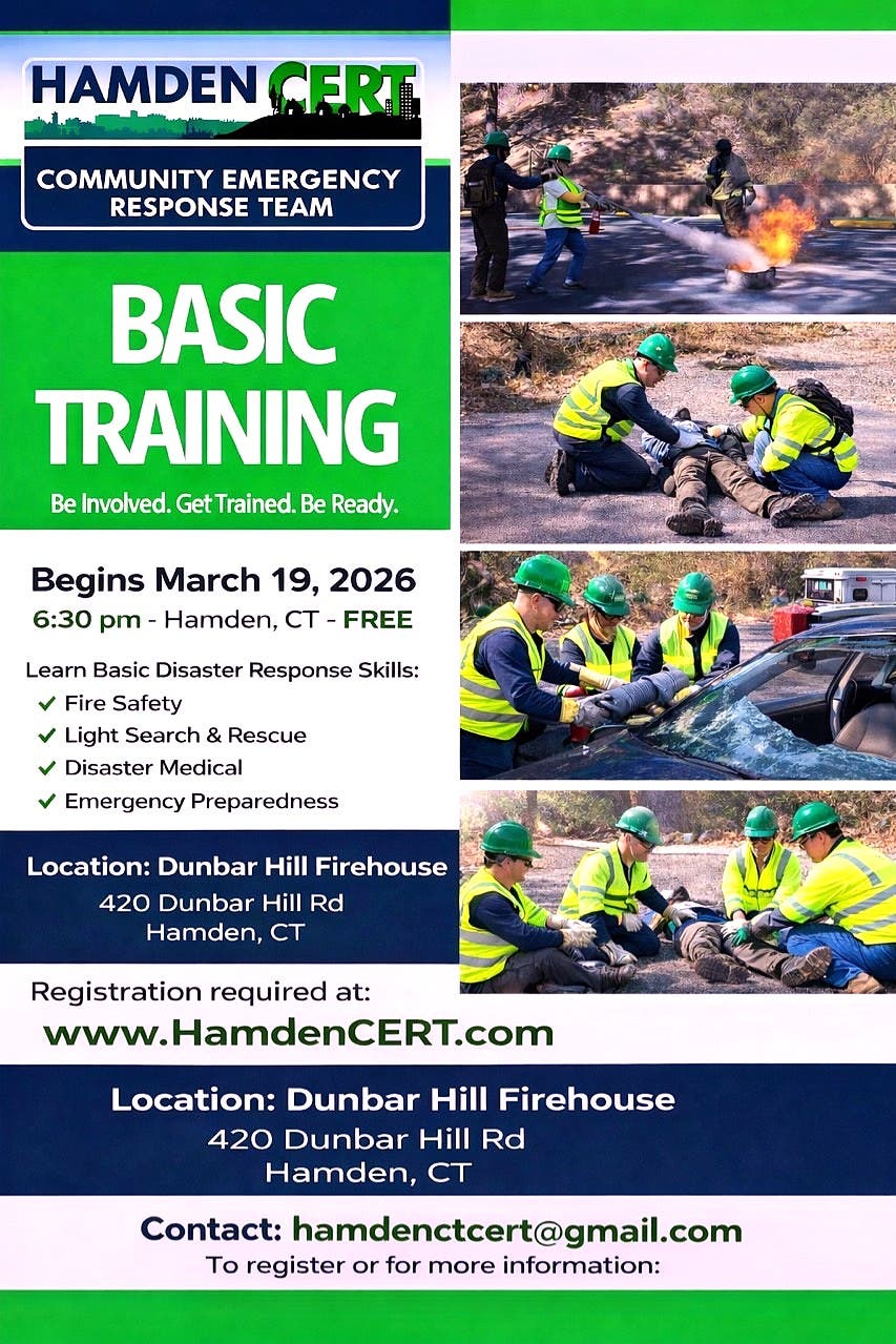 Hamden Community Emergency Response Team (CERT) Open House!