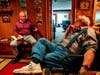 Rotary President Rich Moore interviewing Denny Farrell