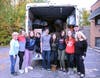 The Wolfpack cleaned/organized the Niles Township Clothing Closet and packed a truck full of clothes.