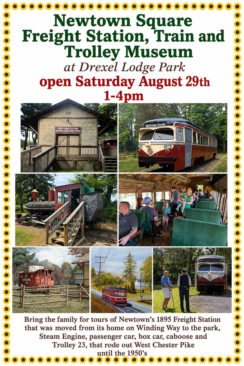 Newtown Square Freight Station and Train and Trolley Museum Tours