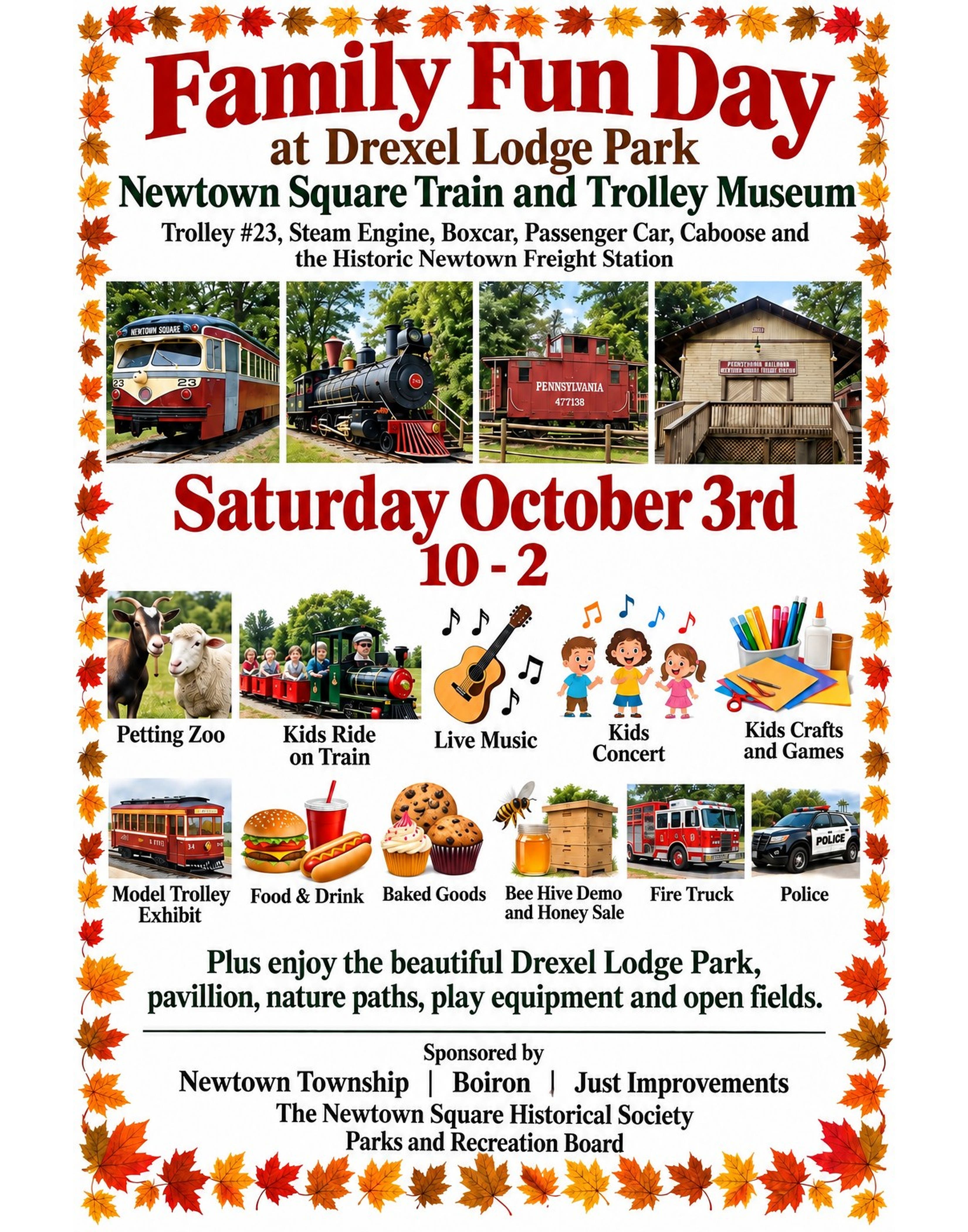 Family Fun Day at Newtown Square's Train and Trolley Museum