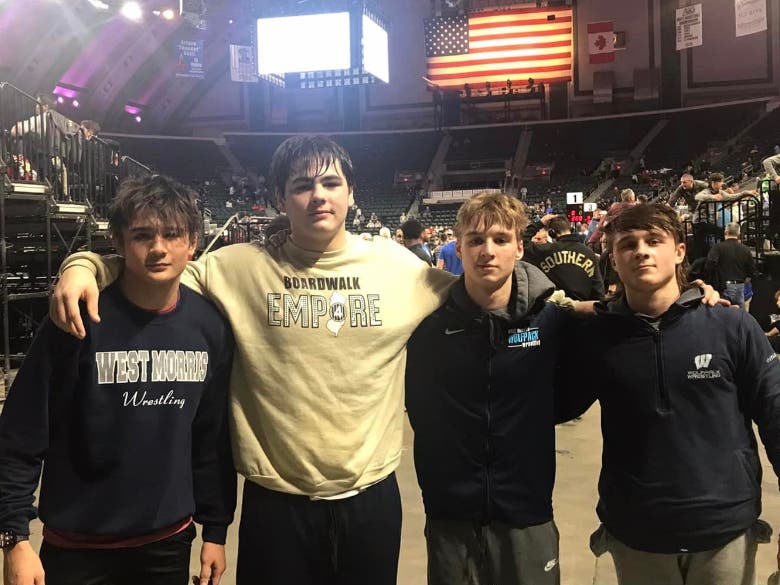 (from left) Brandon Dean, Tommy Borgia, Michael Hare and Michael Campanaro.