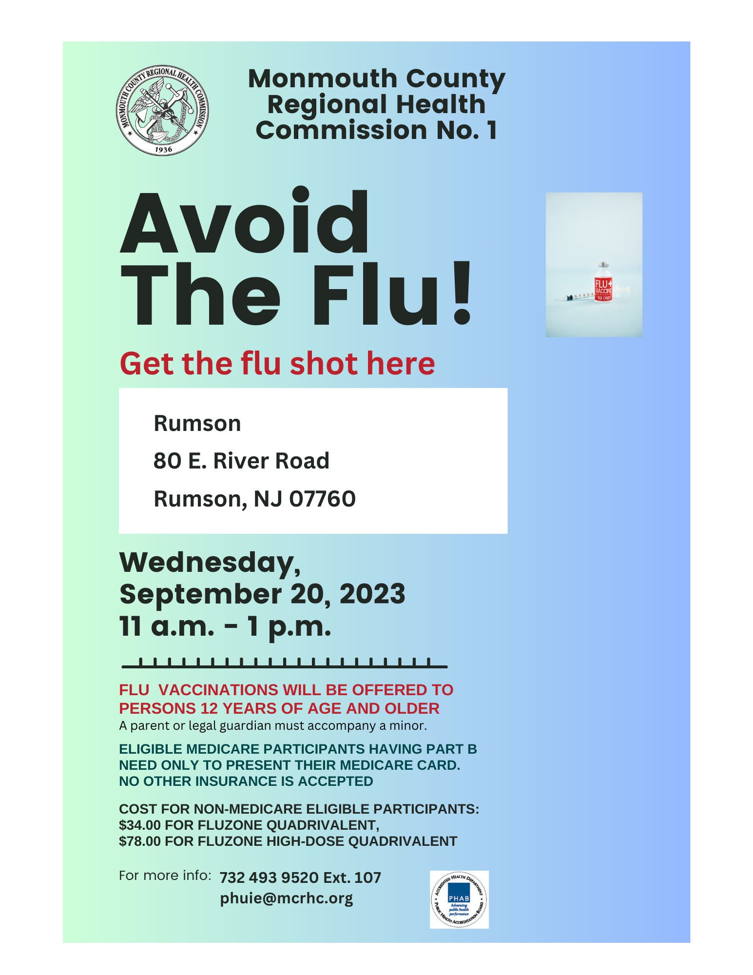 Sep 20 | Annual Flu Clinic | Rumson, NJ Patch