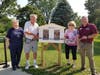 Veteran Acres Little Free Library:
L-R  Carol Heisler, Jack Heisler, Donna Mayberry, Jason Herbster
