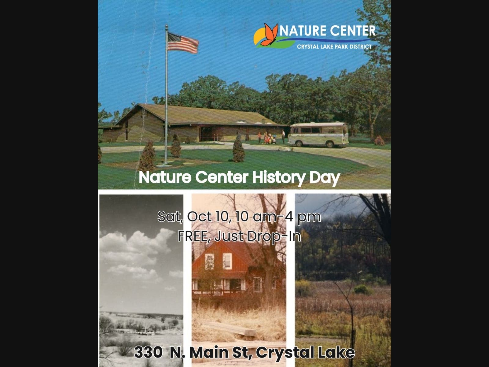 Nature Center History Day Sat, Oct 10, 10 am-4 pm FREE, Just Drop-In - 1