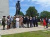 Wreath laying at Prescott Statue