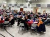  Attendees enjoying Oktoberfest favorites from Winstons and new giftcards.